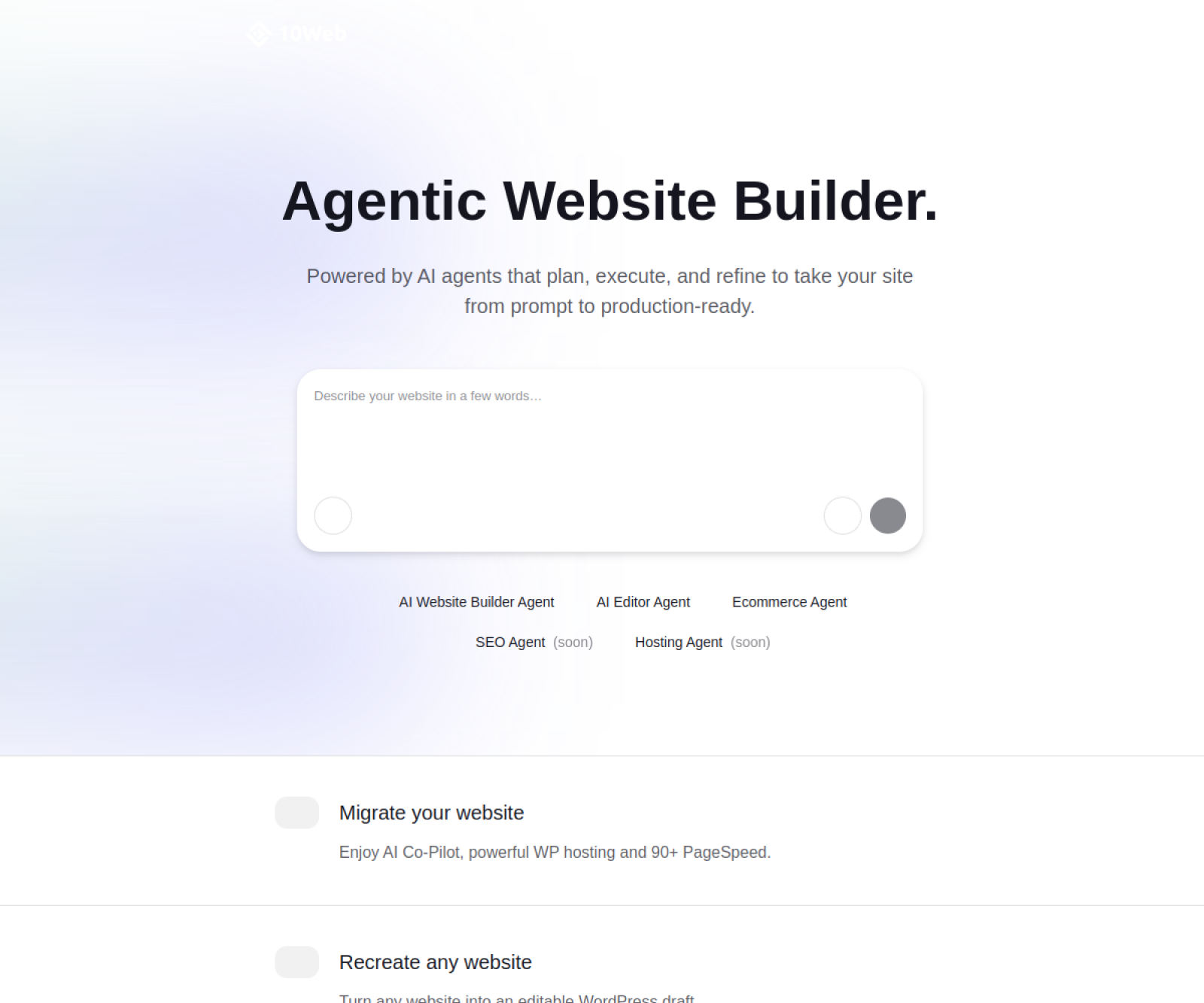 10Web website preview