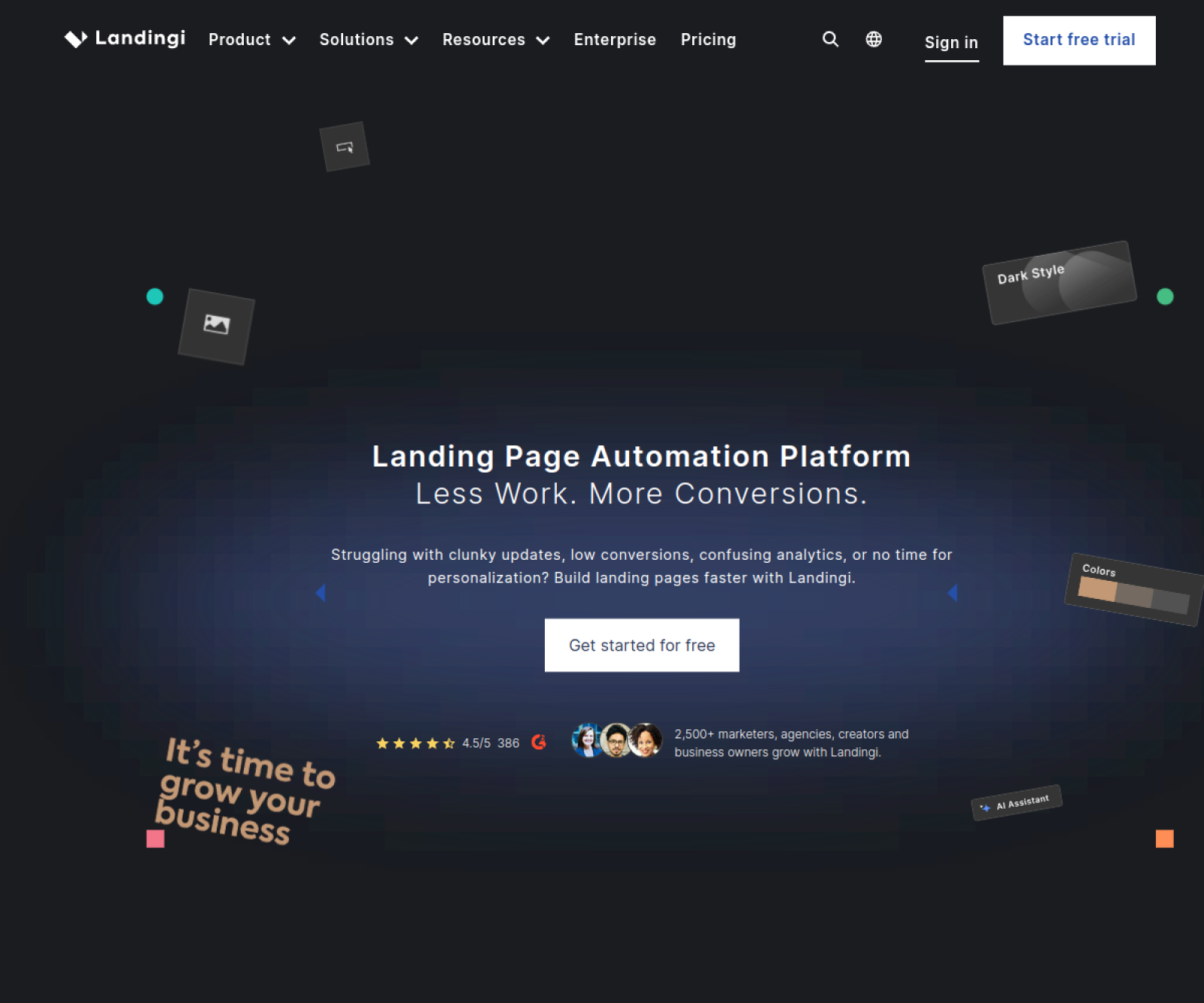 Landingi website preview
