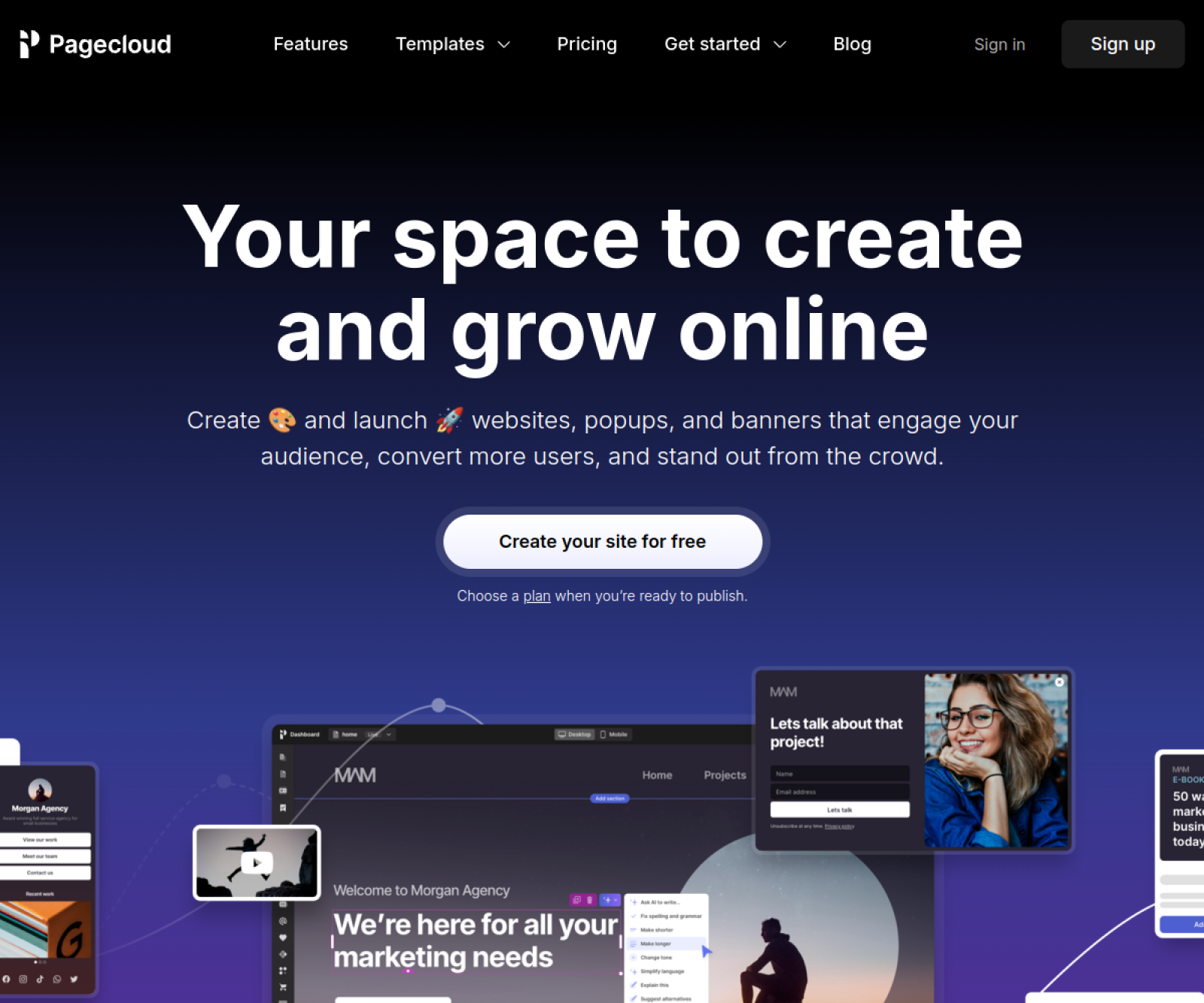 Pagecloud website preview