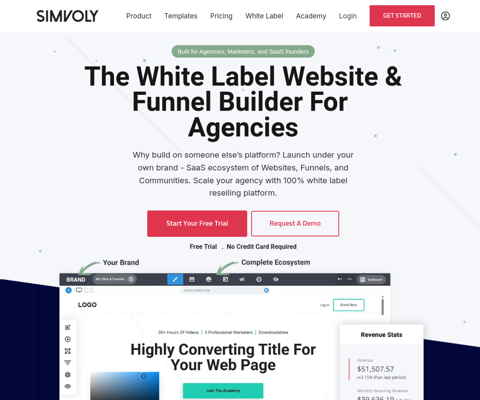 Simvoly website preview