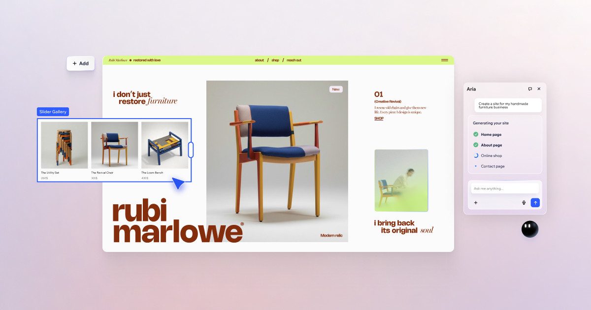 Wix homepage preview